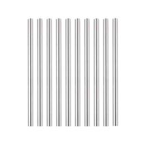 Kit 50 Canudos de Aço Inox Retos