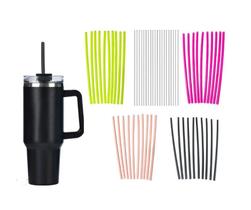 Kit 50 Canudos Plástico Rígido Reutilizável 30Cm Extra Longo Kit 50 Canudos Plástico Rígido Reutilizável 30Cm Extra Longo