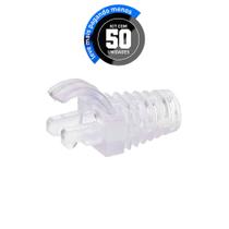 Kit 50 Capa Protetora para Cabo de Rede RJ45 - Transparente