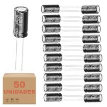 Kit 50 Capacitor 100x100 100uf 100V Para Alto Falante Som