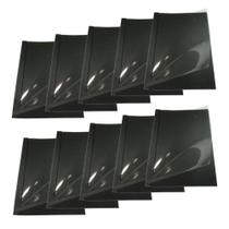 Kit 50 Capas De Encadernação Térmica Até 10 Folhas A4 Preta