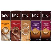 Kit 50 Cápsula Três Corações Café Expresso E Bebida Cremosa Kit 50 Cápsula Três Corações Café Expresso E Bebida Cremosa