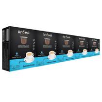Kit 50 Cápsulas Para Nespresso Café Crema Cápsula Aroma