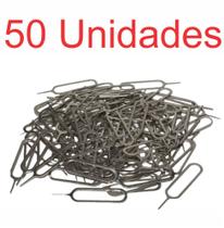 Kit 50 - Chave Clip Removedor Chip Sim - Chave Chavinha Agulha - Abrir Bandeja Celular Kit 50 - Chave Clip Removedor Chip Sim - Chave Chavinha Agulha - Abrir Bandeja Celular