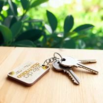 Kit 50 Chaveiros MDF Dia das Mães Carinho Duplo