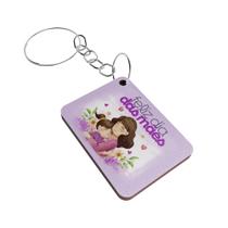 Kit 50 Chaveiros MDF Dia das Mães Carinho que Acolhe