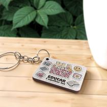 Kit 50 Chaveiros MDF Dia dos Professores Lembrancinha