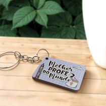 Kit 50 Chaveiros MDF Dia dos Professores Lembrancinha