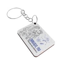 Kit 50 Chaveiros para Lembrancinha do Dia dos Pais MDF Branco