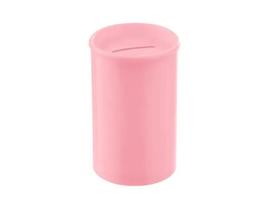 Kit 50 Cofrinho Plástico Rosa Bebê 9,5 X 6 Cm - Cofre