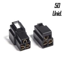 Kit 50 Conector 3 Vias Com Trava Technoise