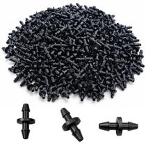 Kit 50 Conector Grapa 4mm para Mangueira Micro Tubo 4 x 6mm