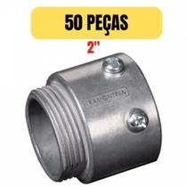 Kit 50 conector unidut aluminio conico com rosca 2 tramontina