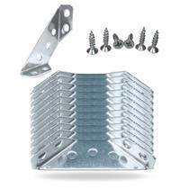 Kit 50 Conectores De canto Universal Aço Inox ou Niquelado Kit 50 Conectores De canto Universal Aço Inox ou Niquelado