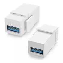Kit 50 Conectores Keystone USB 3.0 Embutir Branco Kit 50 Conectores Keystone USB 3.0 Embutir Branco