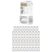 Kit 50 Conectores RJ45 CAT 6 CONEX 1000 Intelbras
