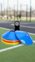 Kit 50 Cones Agilidade Treino Funcional 10cm Kit 50 Cones Agilidade Treino Funcional 10cm