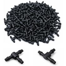 Kit 50 Conexão Tee Mangueira Microtubo 4 a 7mm Splitter - Durabilidade e fácil instalação