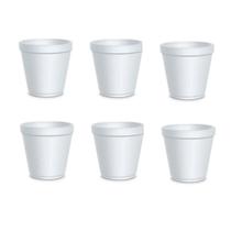 kit 50 Copos de isopor 120ml térmico café sorvete chá sopa