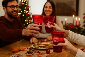 KIT 50 Copos do Lindo Boneco de Neve em Acrílico para grandes eventos KIT 50 Copos do Lindo Boneco de Neve em Acrílico para grandes eventos