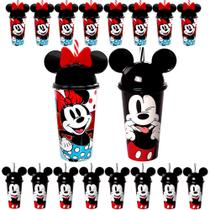 Kit 50 Copos Mickey e Minnie Lembrancinha e Decoração Festa