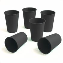 Kit 50 Copos Plásticos Reutilizáveis 200ml Resistentes para Festa Escola Almoço Eventos Diversos