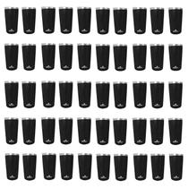 Kit 50 Copos Térmicos Aço Inox 420ML Preto p/ Água Cerveja Café - Quente e Frio Unica