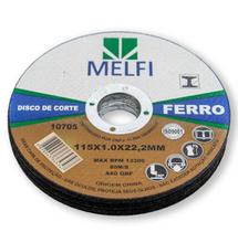 Kit 50 Disco de Corte Ferro - Melfi - 115,0 x 1,0 x 22,23mm