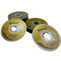 Kit 50 Discos de Corte Abrasivo Extra Fino para Inox 115 x 1.0 x 22.2mm ELITOP