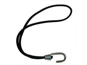 Kit 50 Elastico De Lona Caminhao Preto Gancho Metal 35cm