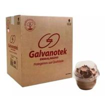 kit 50 Embalagem descartavel 110ML Bolo pote Mousse RF G 670 galvanote embalagens transparente