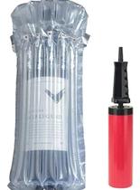 Kit 50 embalagem inflável air bag para transporte de garrafas vinho + 1 bomba manual
