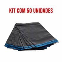 Kit 50 Envelope Segurança Plástico Cinza Eco Reciclado Coex 15x20 15 x 20 cm