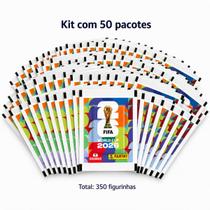 Kit 50 Envelopes de Figurinhas Copa do Mundo FIFA 2026 com 7 Cromos - Panini