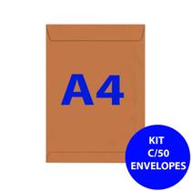 Kit 50 Envelopes kraft A4 22,9x32,4 cm Scrity Kit 50 Envelopes kraft A4 22,9x32,4 cm Scrity