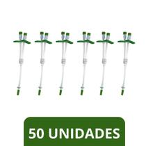 Kit 50 Extensor Equipo Adulto 18 Cm 2 Vias 12 Fr - Biomass