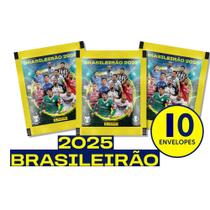 Kit 50 Figurinhas Brasileirão 2025 Panini Em 10 Envelopes