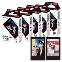 Kit 50 Filmes Fotográficos Instax Mini Black Moldura Preta Para Instax Mini 11, Mini 9 Kit 50 Filmes Fotográficos Instax Mini Black Moldura Preta Para Instax Mini 11, Mini 9