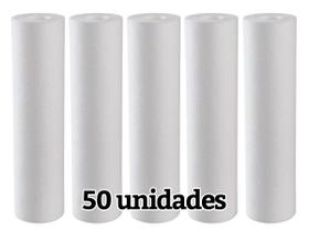 Kit 50 Filtro Refil Cartucho Polipropileno Liso 10 5 Micras Kit 50 Filtro Refil Cartucho Polipropileno Liso 10 5 Micras