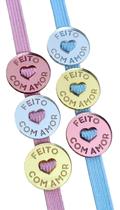 KIT 50 Finalizadores Fita/passante Elástico 7mm - Feito Com Amor KIT 50 Finalizadores Fita/passante Elástico 7mm - Feito Com Amor