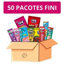 Kit 50 Fini Sabores Variados Bala De Gelatina Pacotes 15g Kit 50 Fini Sabores Variados Bala De Gelatina Pacotes 15g