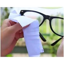 Kit 50 flanela limpa lentes óculos eficaz e versátil microfibra - Filó Modas