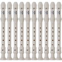 Kit 50 Flautas Doce Barroca FL 20B New York