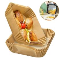 Kit 50 Formas De Papel Descartavel Antiadente Para Air Fryer
