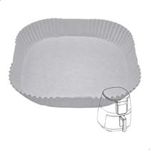 Kit 50 Formas De Papel Quadrada 20cm Para Fritadeira Elétrica Air Fryer Descartável Branca Kit 50 Formas De Papel Quadrada 20cm Para Fritadeira Elétrica Air Fryer Descartável Branca