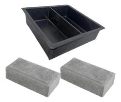 Kit 50 Formas Tijolinho Paver 20x10x6 Retangular Kit 50 Formas Tijolinho Paver 20x10x6 Retangular