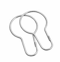 Kit 50 Ganchos Tipo Pera para Cortina GD 35mm Provador Loja Kit 50 Ganchos Tipo Pera para Cortina GD 35mm Provador Loja