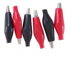 Kit 50 Garra Jacaré 3,5cm 35mm P/ Cabo de Força e Bateria