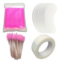 Kit 50 Gel Pad Ped 100 Micro 50 Escovinhas 1 Rolo Fita Micro