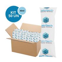 Kit 50 Gelo Gel Bolsa Artificial Reutilizável Flexível Compressa 45g